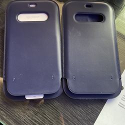 iPhone 12 Pro Max Leather Sleeve Blue