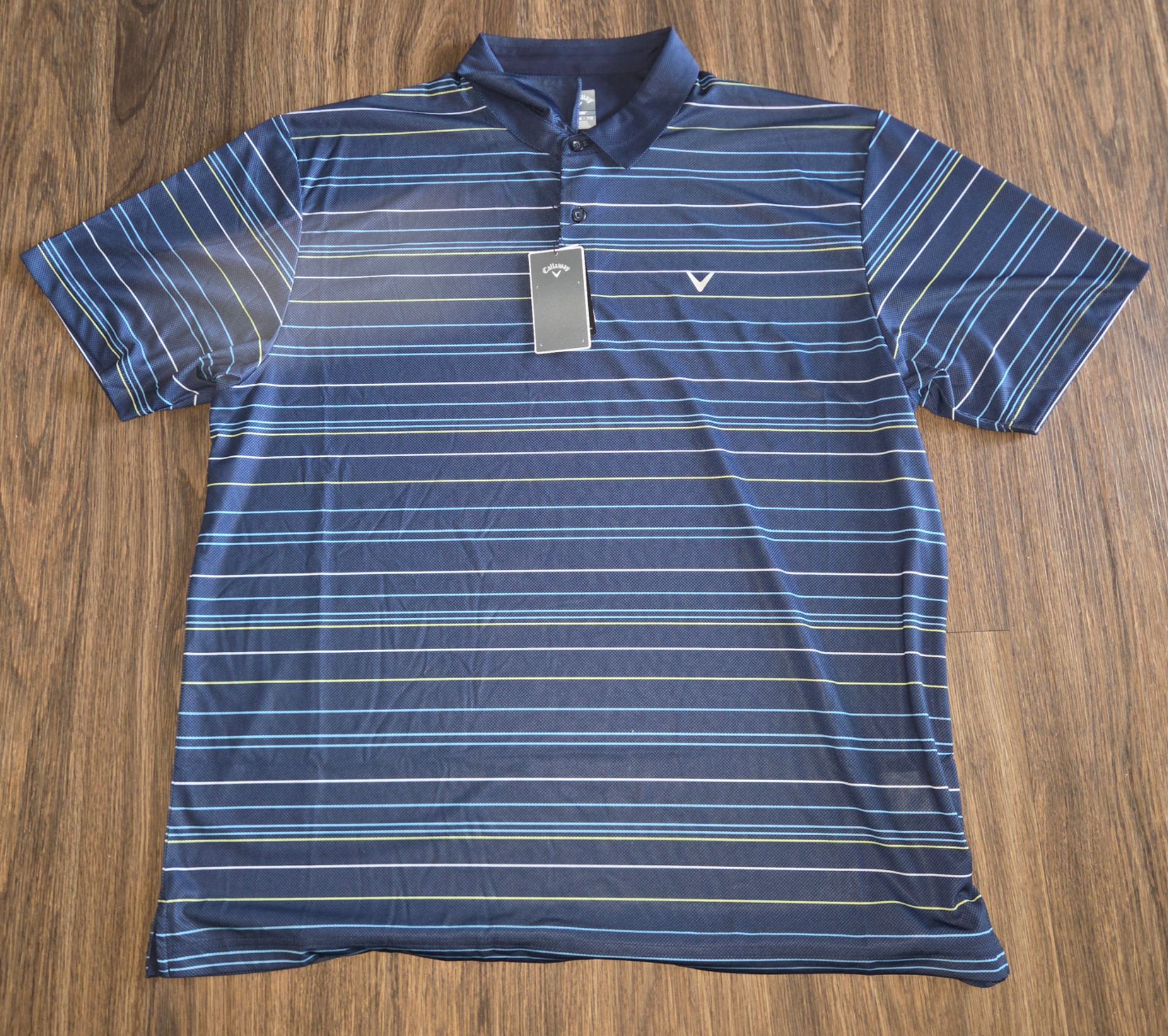 Callaway Men's Opti-Dri Stripes Golf Polo Shirt, Size Mens XXL NWT NEW