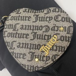 MWT, Juicy Couture Black & Gold Goth Wristlet 