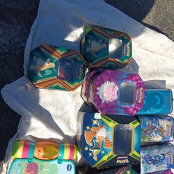 Various Pokemon Tins 