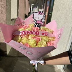 Flower Arrangement Ramo Buchon Hello Kitty