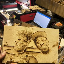 Custom Laser On Wood
