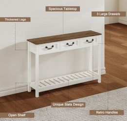 Brand New in Box, Farmstyle, White Console table