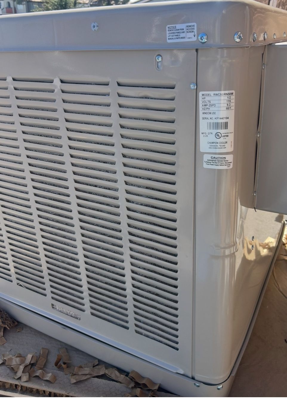 NEW WINDOW EVAPORATIVE COOLER