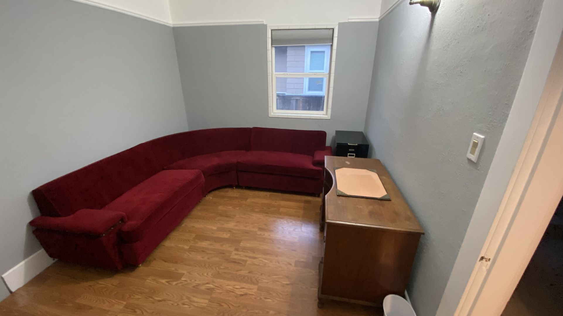 Vintage 50s Velvet Sectional Couch