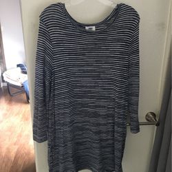 Old Navy Tunic Blue/white Strip-SZ L