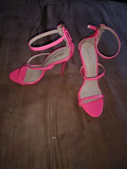 Hot pink stilettos