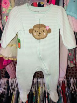 Carter’s - 3/6 Months - Cotton ZIP Sleep & Play