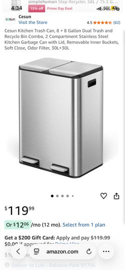 Cesun Kitchen Trash Can