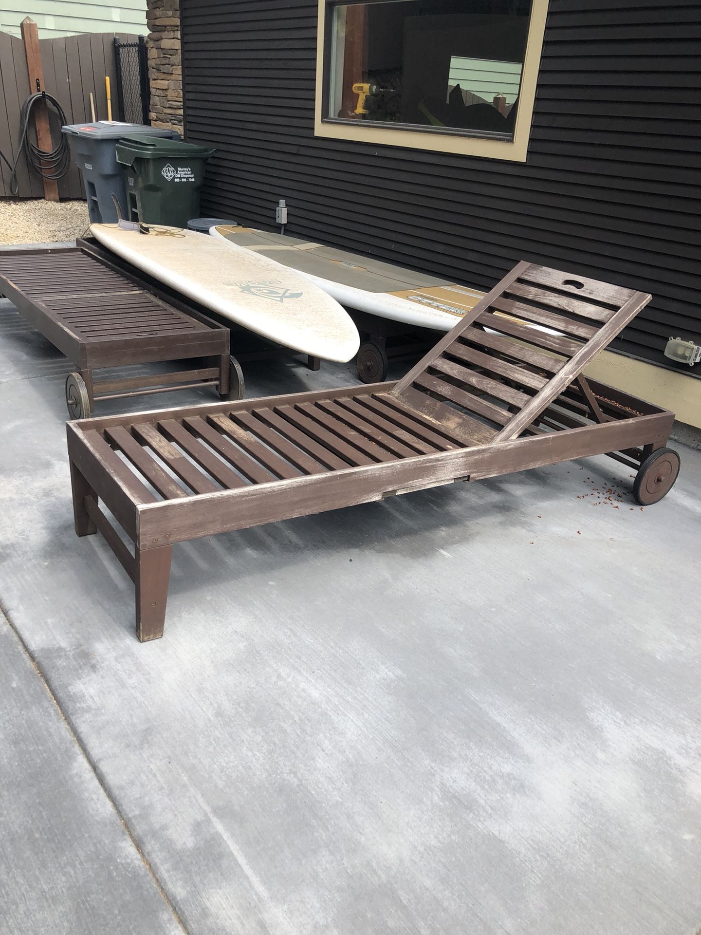 Pottery Barn Chesapeake loungers