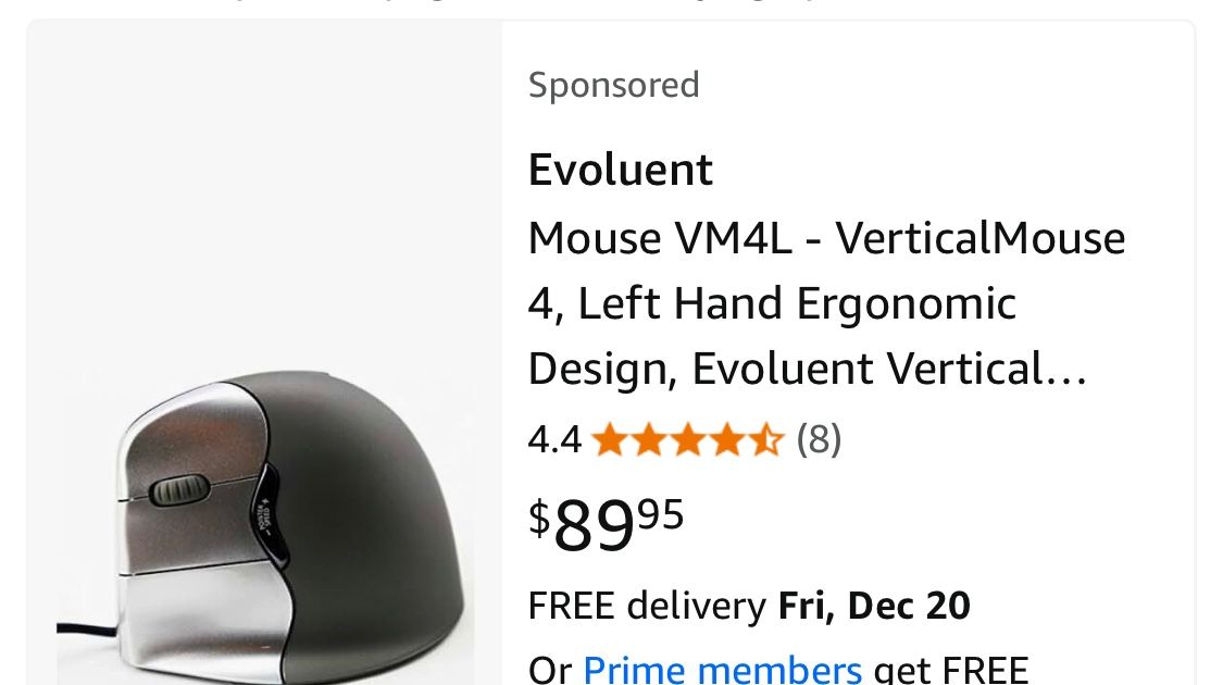 Evoluent Vertical Mouse Wired