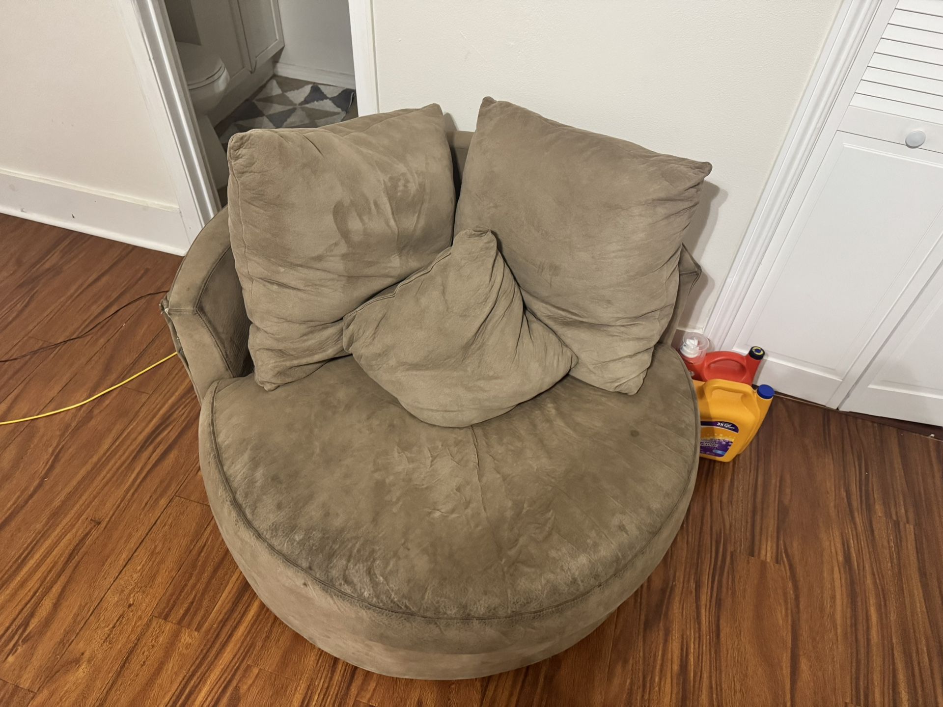 Brown Spinning Couch