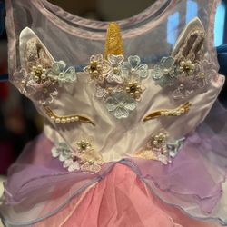 12 Months Old Dress And Shoes/ Unicorn 