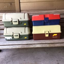 Plano Fishing Tackle Boxes- Set of 4