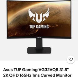 Asus 31.5 Inch 165hz 