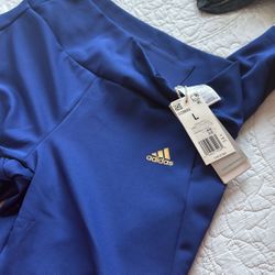 Adidas Pantalón de ejercicio azul turquesa Talla Grande( L)