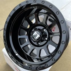Brand New 15x10 -44 Off Road Style Gloss Black Wheels 5x114.3 Toyota Price Firm 