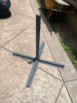 Metal crossbar Umbrella stand
