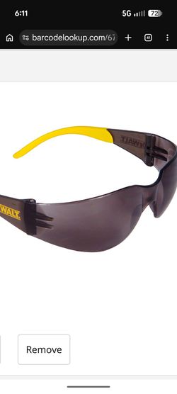 DeWalt Smoke Safety Glasses