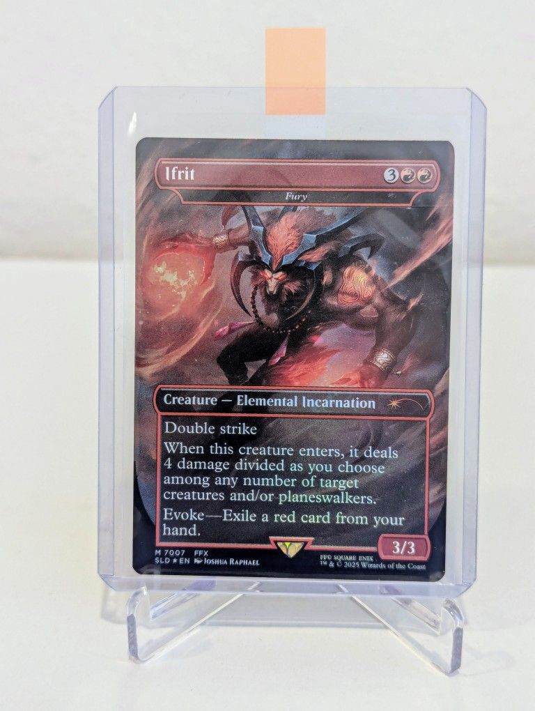 Fury as Ifrit (FOIL) Unplayed NM MTG Final Fantasy Secret Lair