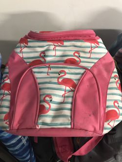 Flamingo backpack cooler