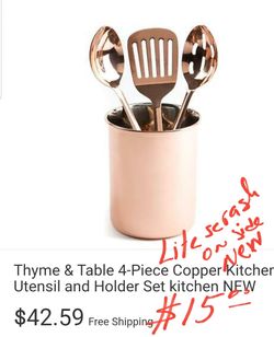 Copper kitchen set