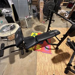 Marcy Bench Press With Bar And Weights