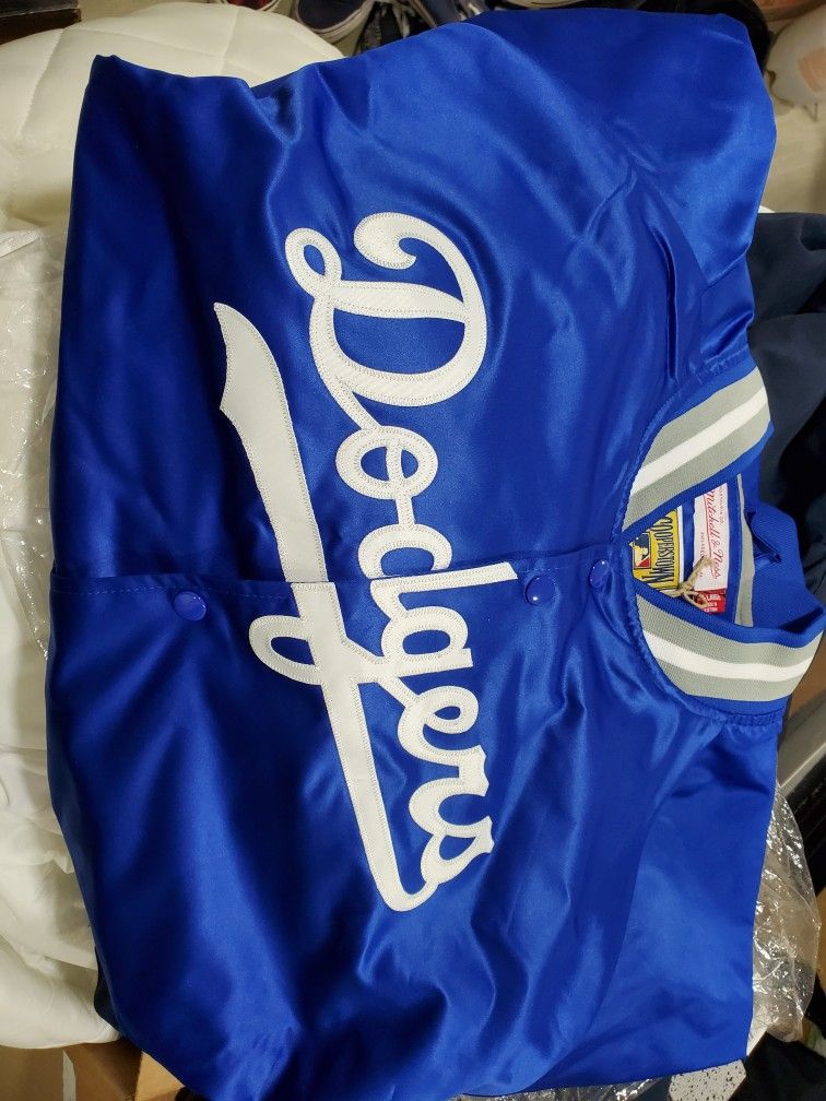 Los Angeles Dodgers Satin Jacket Mitchell Ness 4X