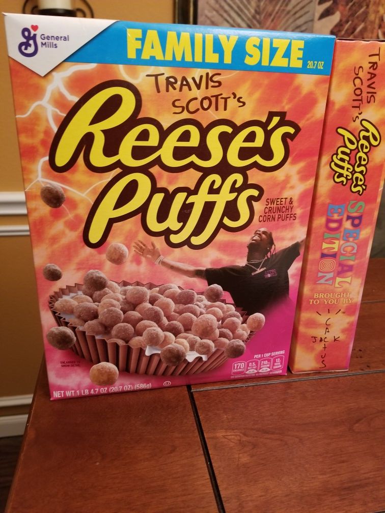 Travis Scott cereal box