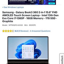 Galaxy Book3 360 2-in-1 15.6”