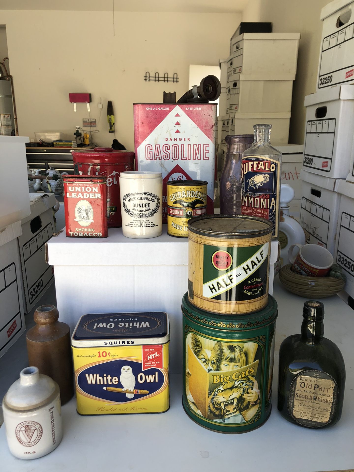 Antique Tins and Bottles