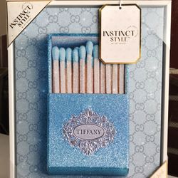 (NEW) (1 AVAILABLE) TIFFANY DESIGNER MATCHBOX CANVAS ART WITH PASTEL GUCCI BACKGROUND - INSTINCT STYLE BY ART REMEDY - SIZE: 11”X14”