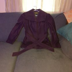 Purple Size Medium Dress Coat