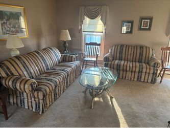 2 piece Living Room set with End Tables  & Console table