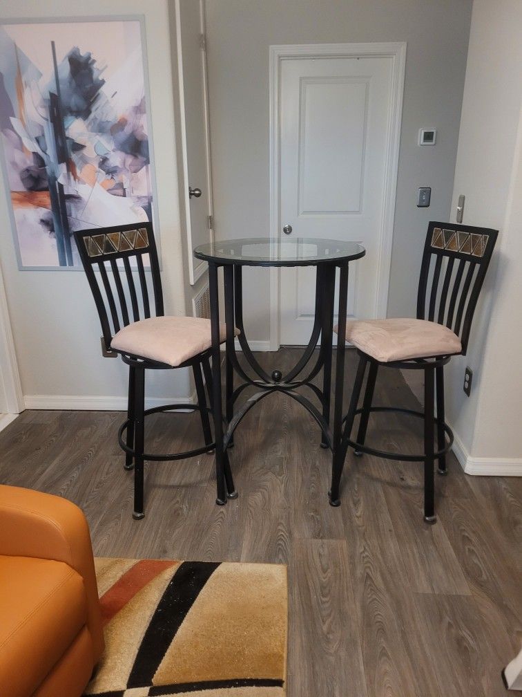 3pcs Pub Table And Chairs Set