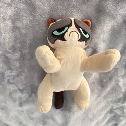 Grumpy Cat 11” Plush Toy Factory Doll Kitty Kitten Stuffed Animal Laying