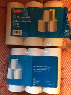 Register tape six rolls 2 ply six rolls single ply