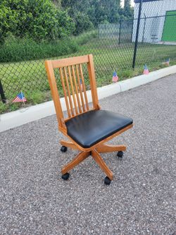 Bankers oak chair