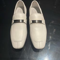 Calvin Klein white dress shoes