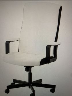 White leather desk chair (2)