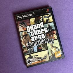 Grand Theft Auto San Andreas PS2 w manual 