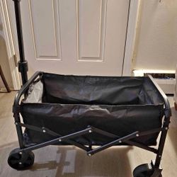 Folding Shopping Cart, Alloy Folding Trolley, Sports Equipment Transport Cart,220LBS