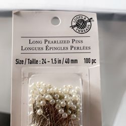 Pearl White Pins 