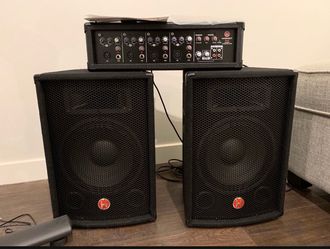 Excellent condition harbinger PA system 60w