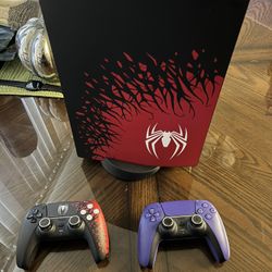 Ps5 Spider Man Edition With 2 Controllers 