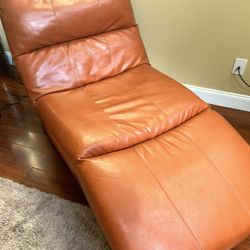 Leather Chaise