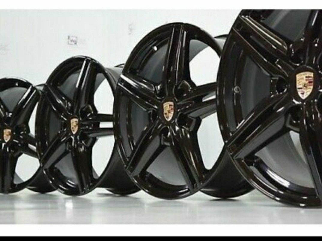 19” Porsche Cayenne Black Factory OEM Wheels Rims