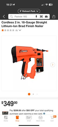 Paslode 18-gauge Straight Brad Nailer Cordless