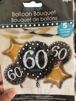 60th Birthday Balloon Set