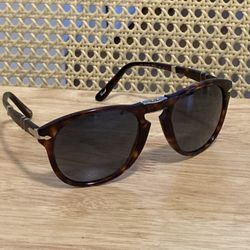 Persol Steve McQueen 714 Polarized Folding Sunglasses (Tortoise)